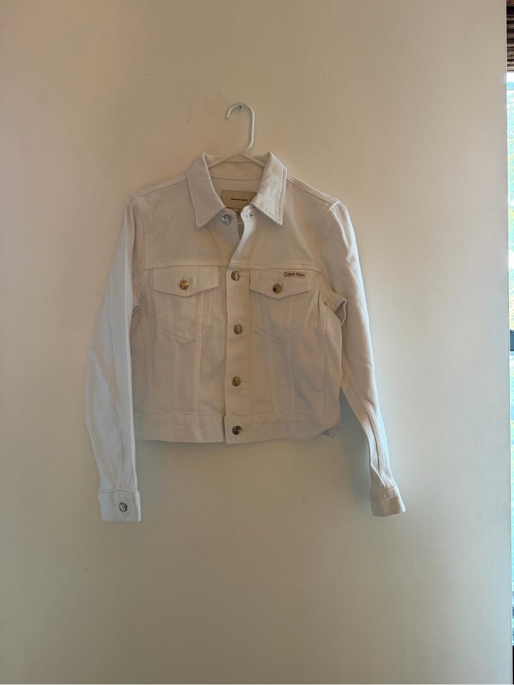 Calvin Klein White Denim Jacket